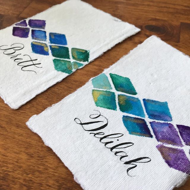 Sneak peek at some place cards I created for an upcoming styled shoot! Happy Friday - hope you have some fun plans!