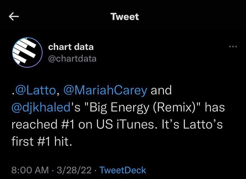 Congratulations @latto777 on TWO well-deserved #1&rsquo;s on US @itunes 🍾🍾🍾 🔥🔥
@rcarecords 
#topcharts #applemusic #newmusic #latto #biglatto