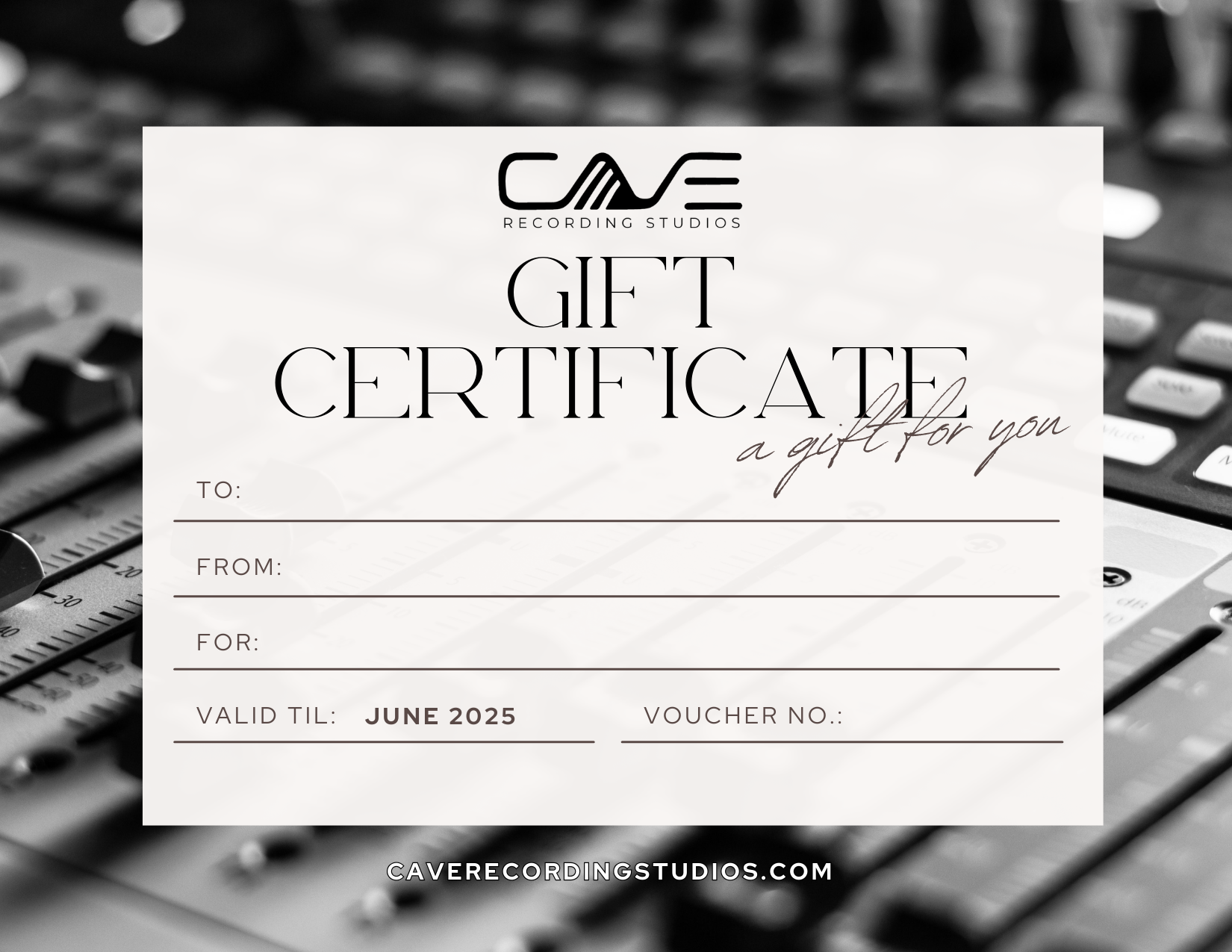 GIFT CERTIFICATE