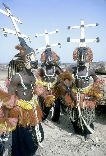 Dogon ceremonial dancers