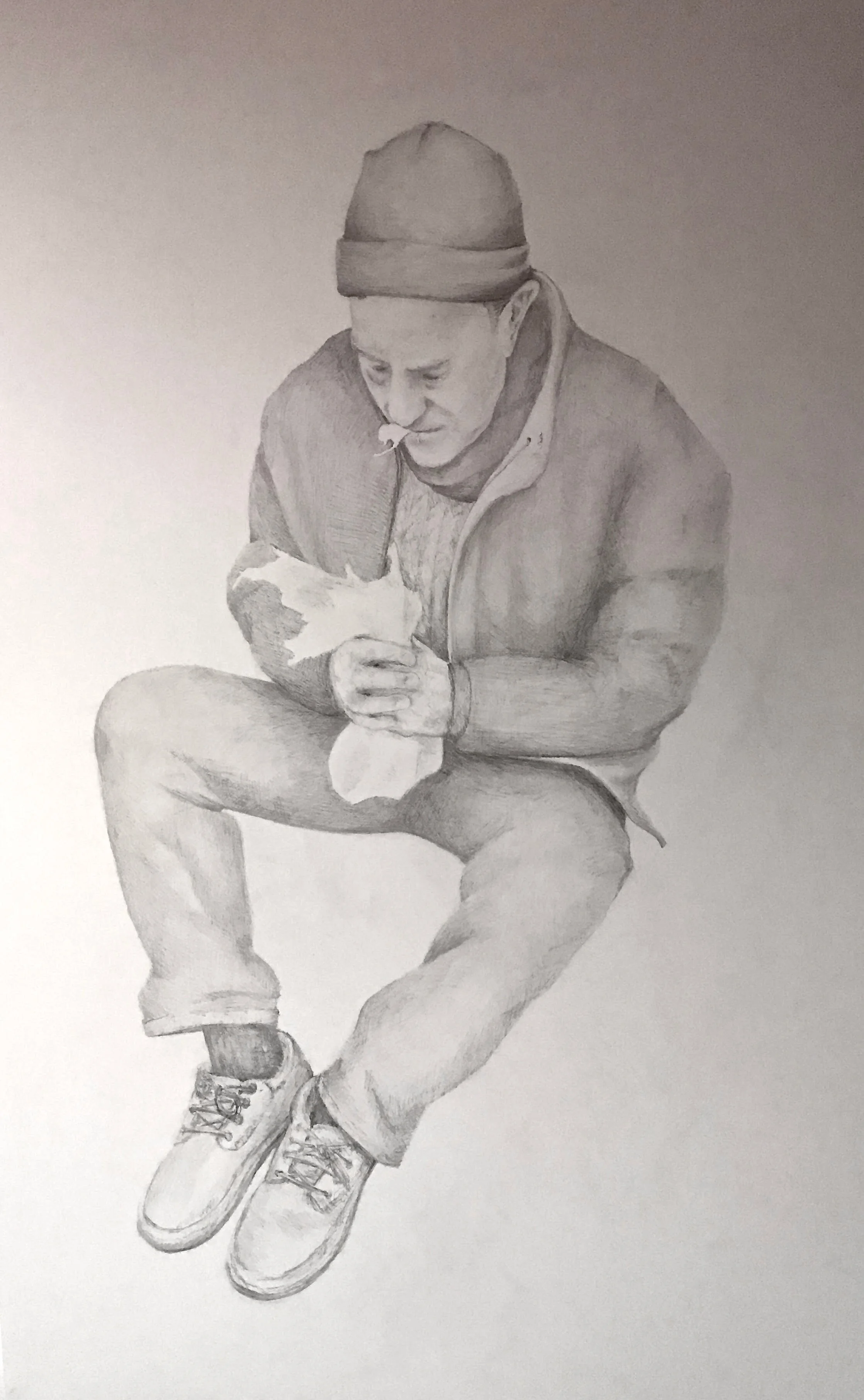 رجل من الناصرة یاكل الكیس الذي كان تستخدم للحصول علي ارتفاع — A man of Nazareth eating the bag he used to get high — איש מנצרת אוכל את השקית ששימשה אותו כדי להתמסטל