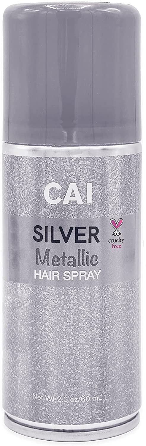 CAI BEAUTY NYC Hair and Body Glitter Spray - Metallic Silver — Cai Cosmetics