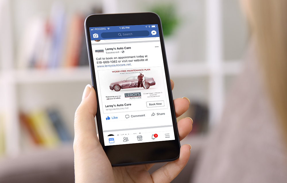 The social media ad campaign has been a great success, drawing positive comments and bringing new customers to the Leroy's Auto Care website.