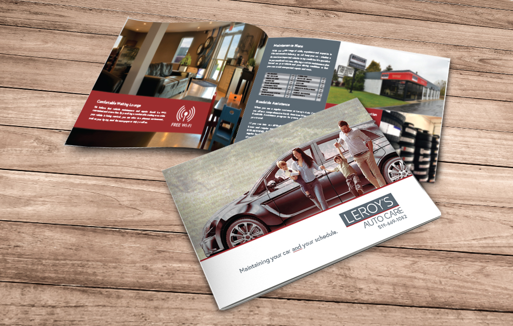 The new brochure features professional photography, design and copywriting.