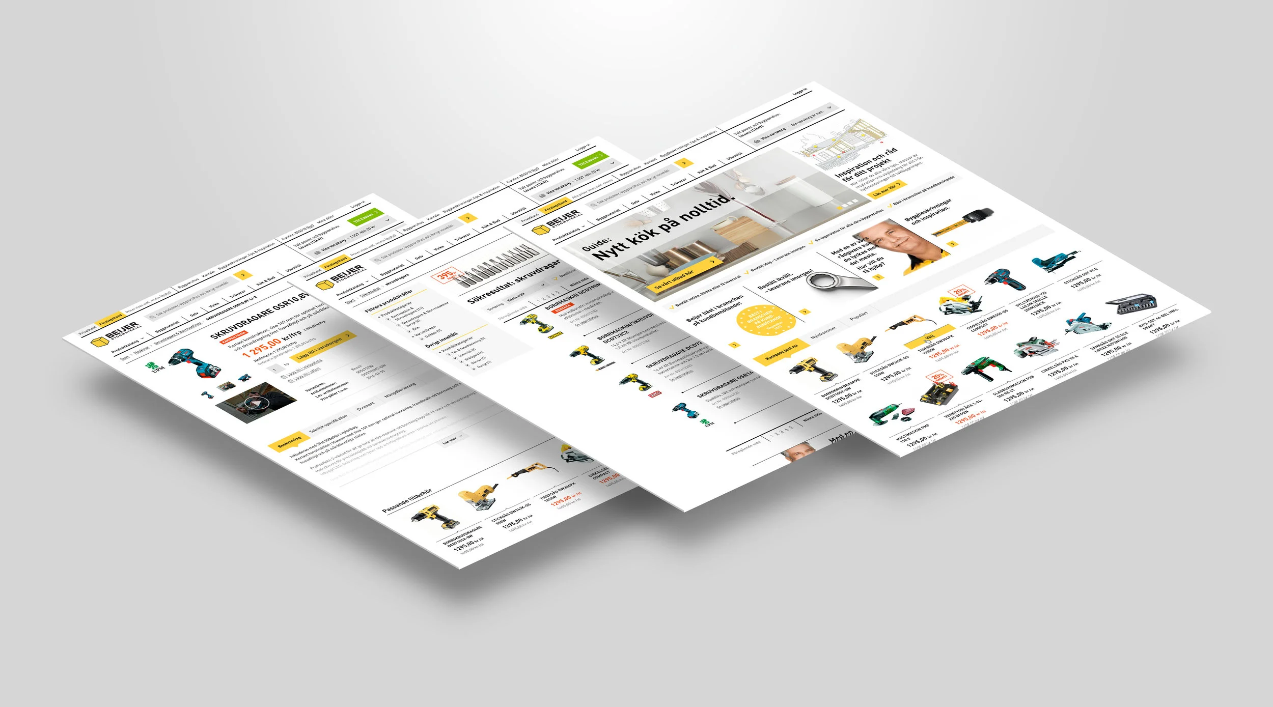 Updated e-commerce design