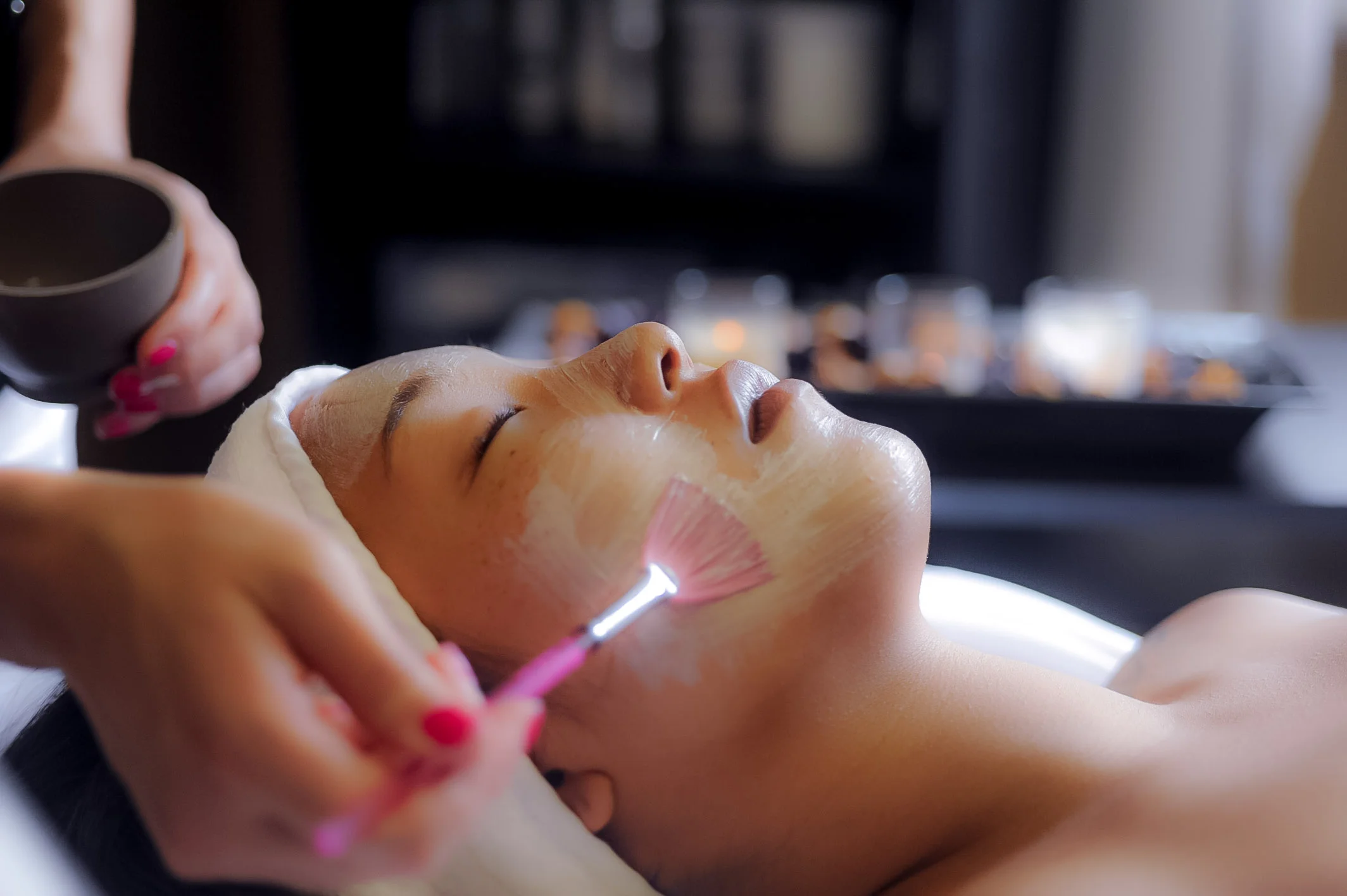 6 months prior to wedding we recommend starting a 6 step facial series. stop any facial treatments one week prior to the wedding. Stop any peels two weeks prior to the wedding. COME INTO THE SPA FOR SOME PAMPERING THE DAY BEFORE YOUR WEDDING TO PRIMP AND PREP WITH A LUXURIOUS MASSAGE, blowout, NAIL AND WAXING TREATMENTS. 