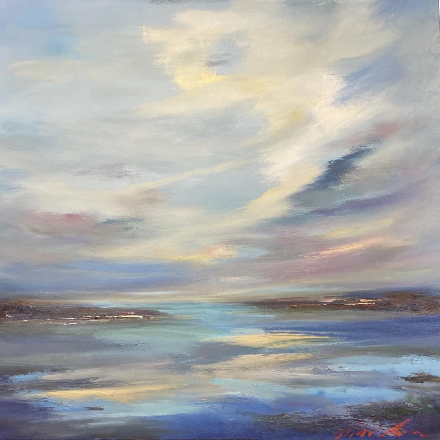 &ldquo;Pastel Shores&rdquo; 24x24