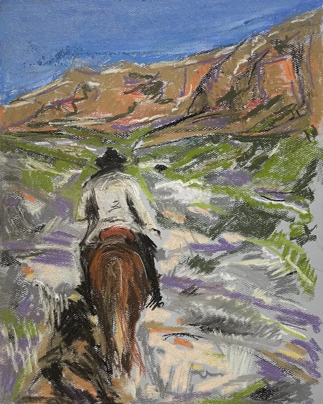 11x14 Pastel Study &ldquo;Hasley in Sedona&rdquo;