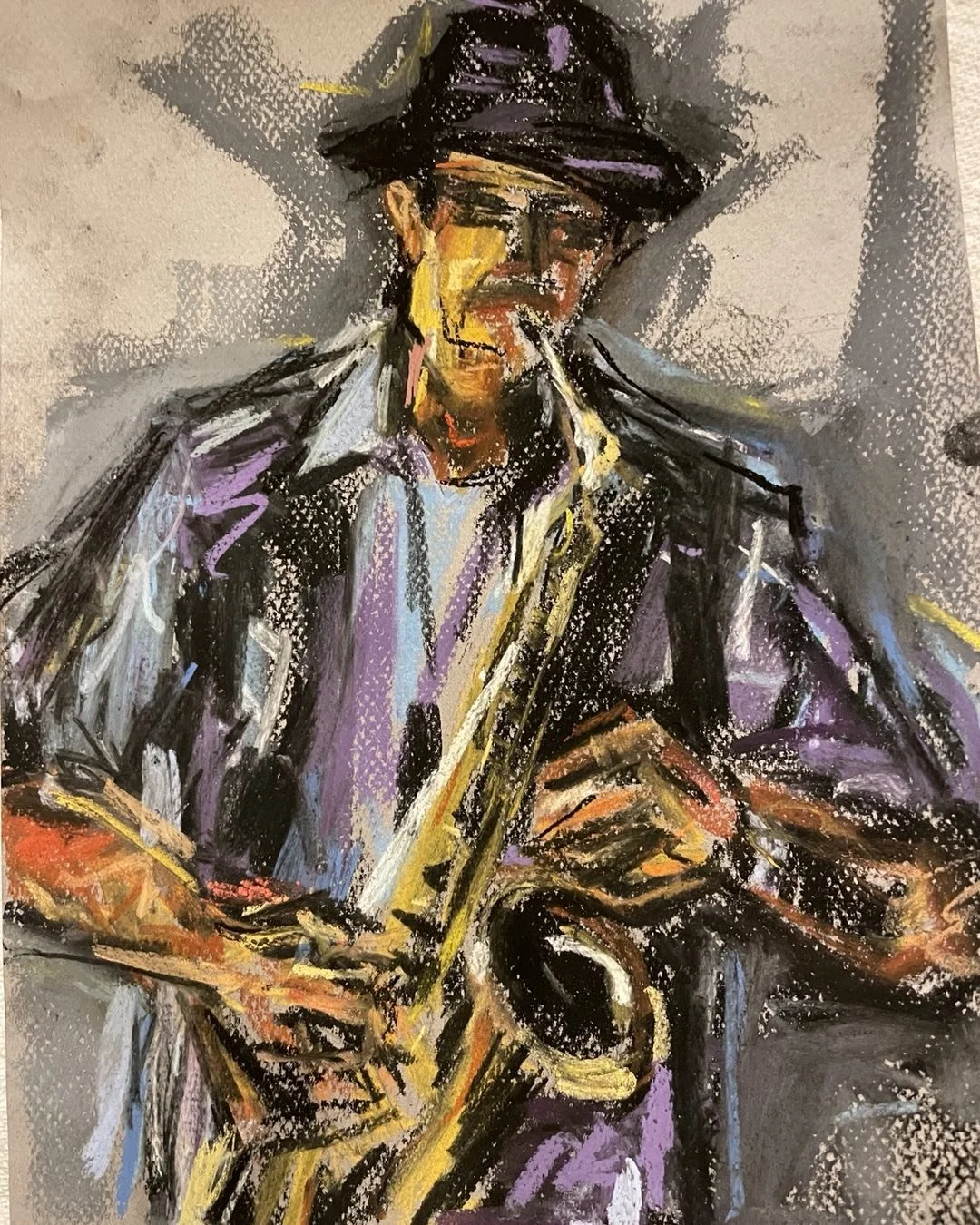 9x12 Study &ldquo;Sax Man&rdquo;