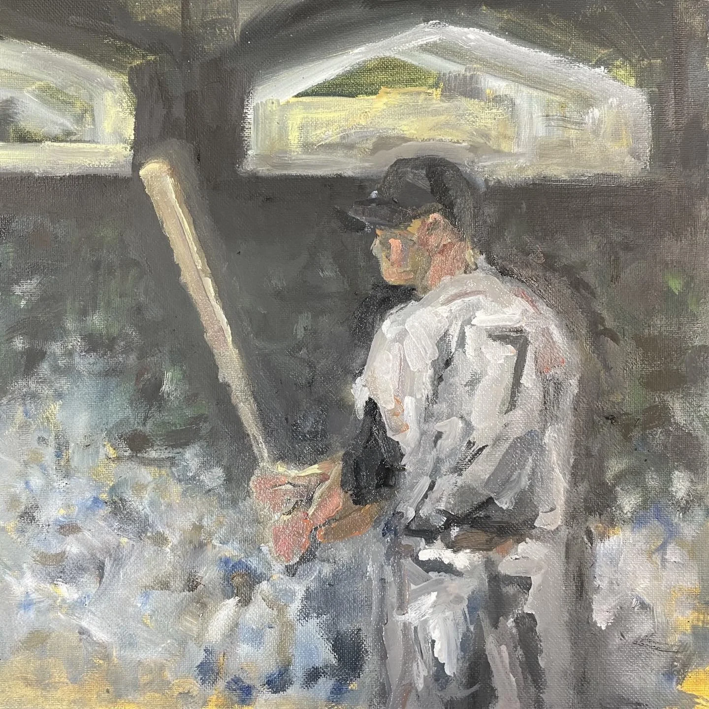 12x12 oil. &ldquo; The Mick&rdquo;. 8/24/24