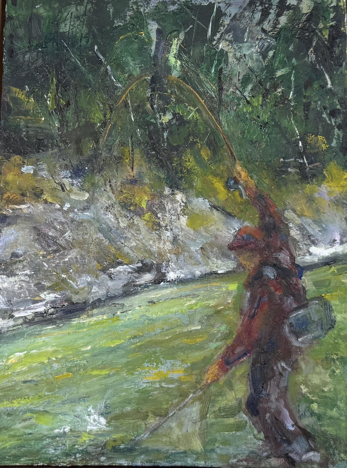 Landing A Brown  9 x 12