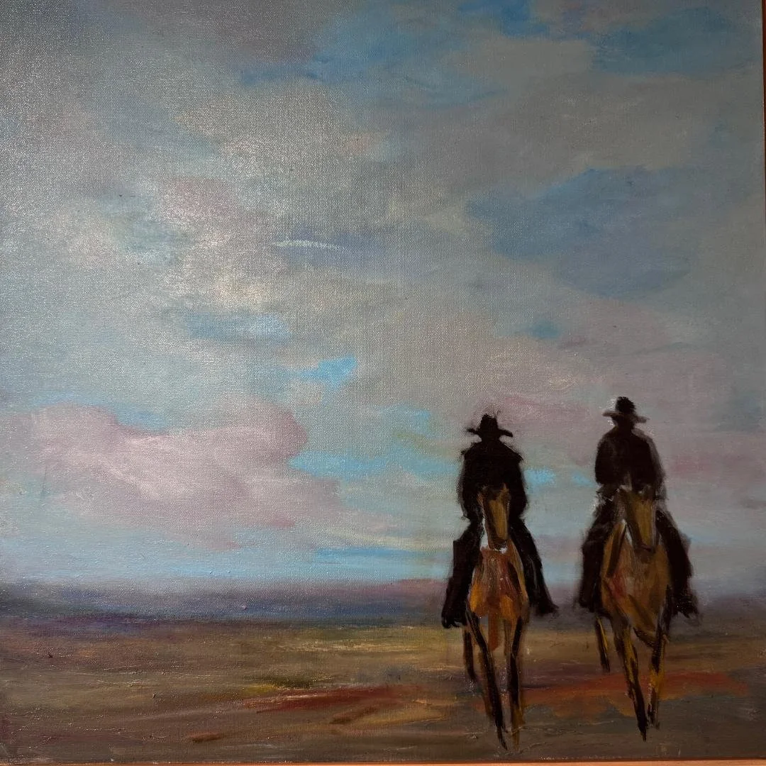 Heading West  24x24