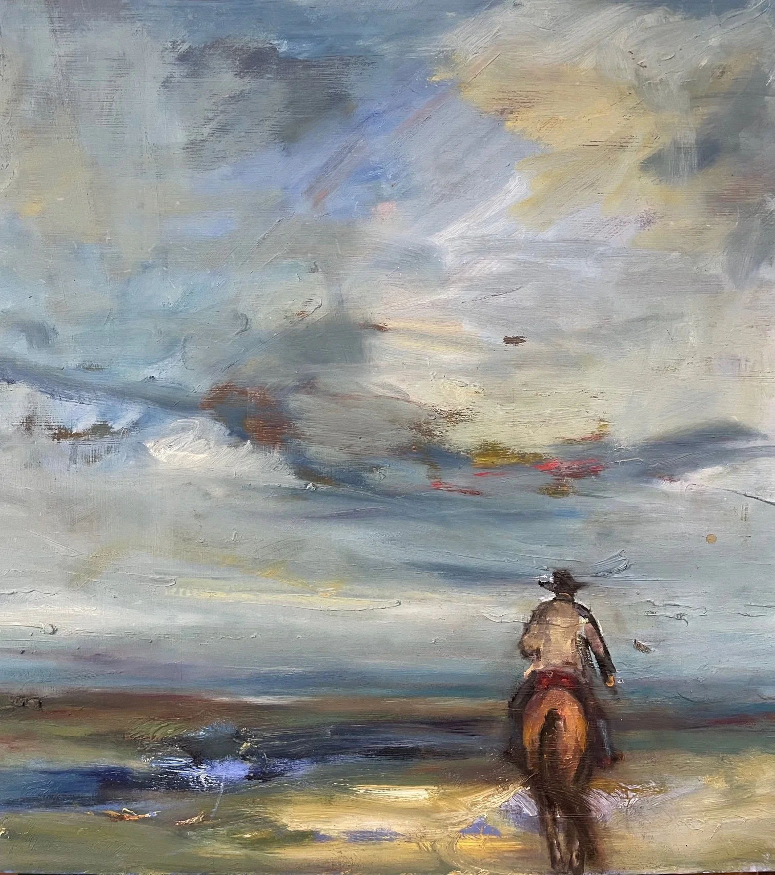 The Lone Rider 24x24