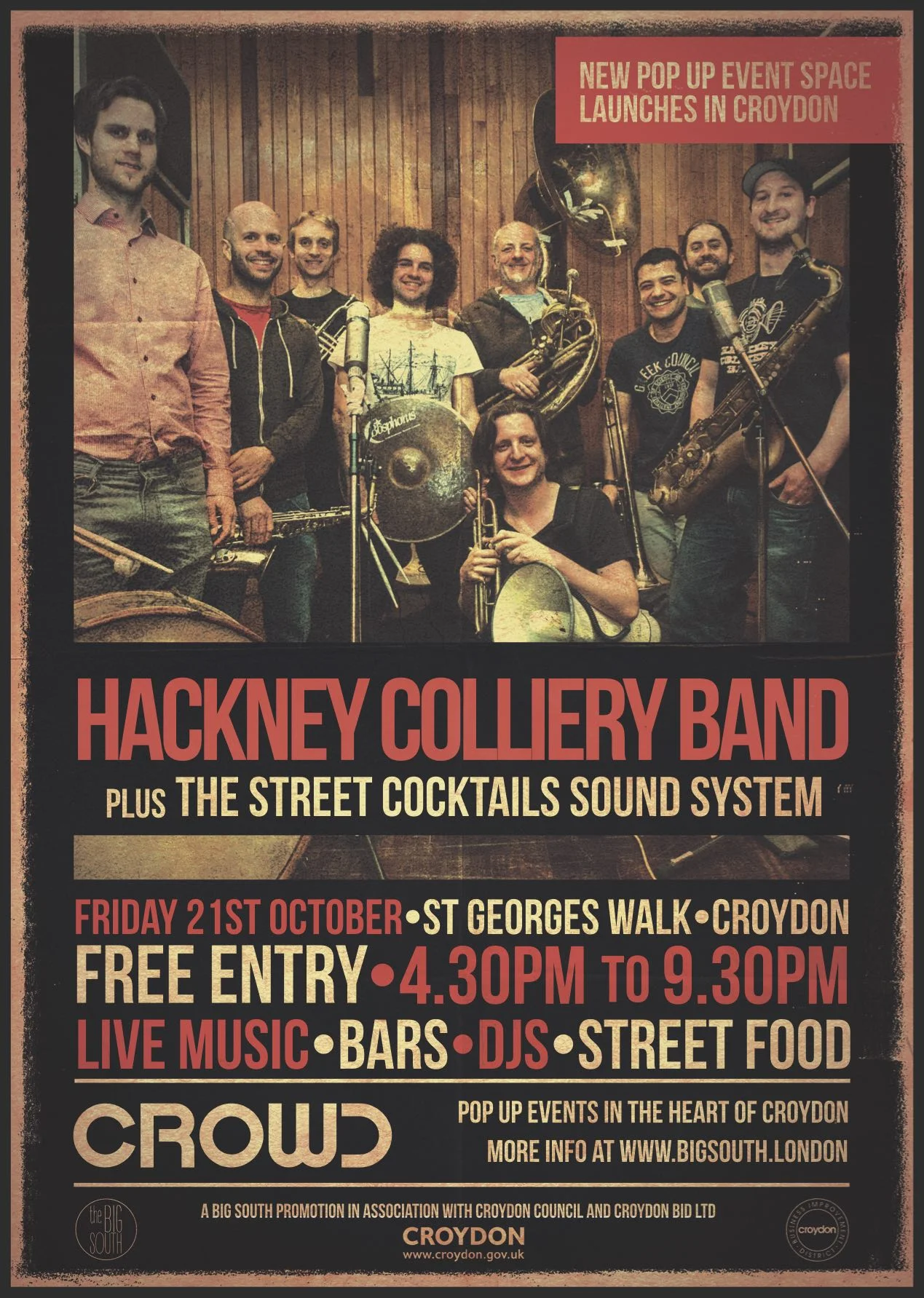 CROWD Launch feat. Hackney Colliery Band
