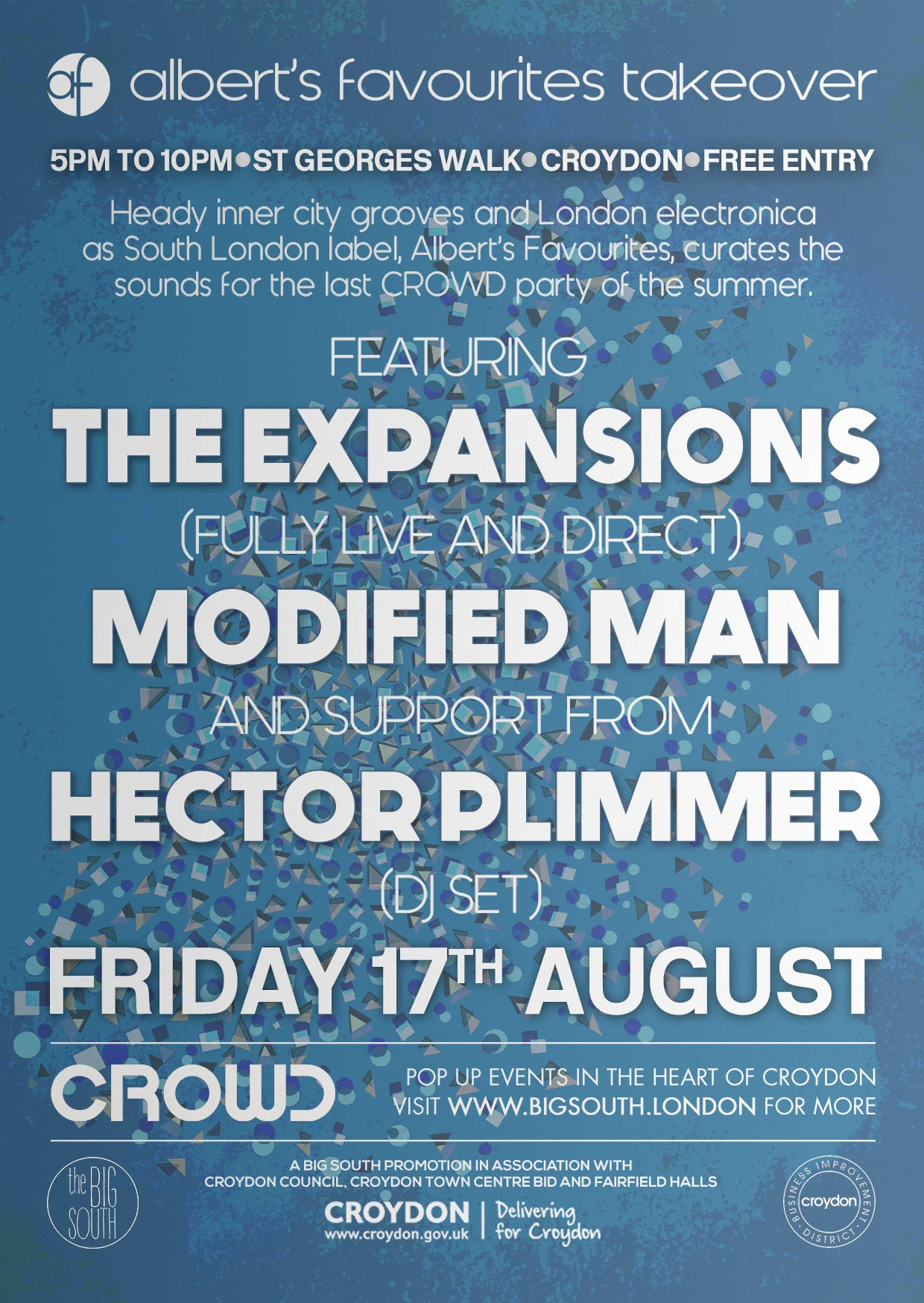 CROWD: Albert's Favourites Takeover with The Expansions, Modified Man and Hector Plimmer (DJ set)