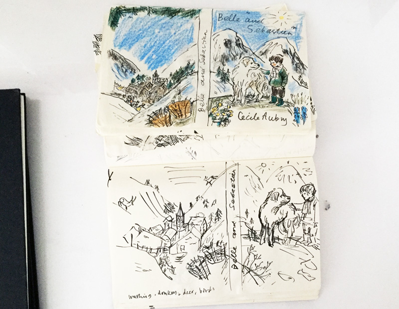 These are rough sketches of the cover that I showed to Alma, the publisher.