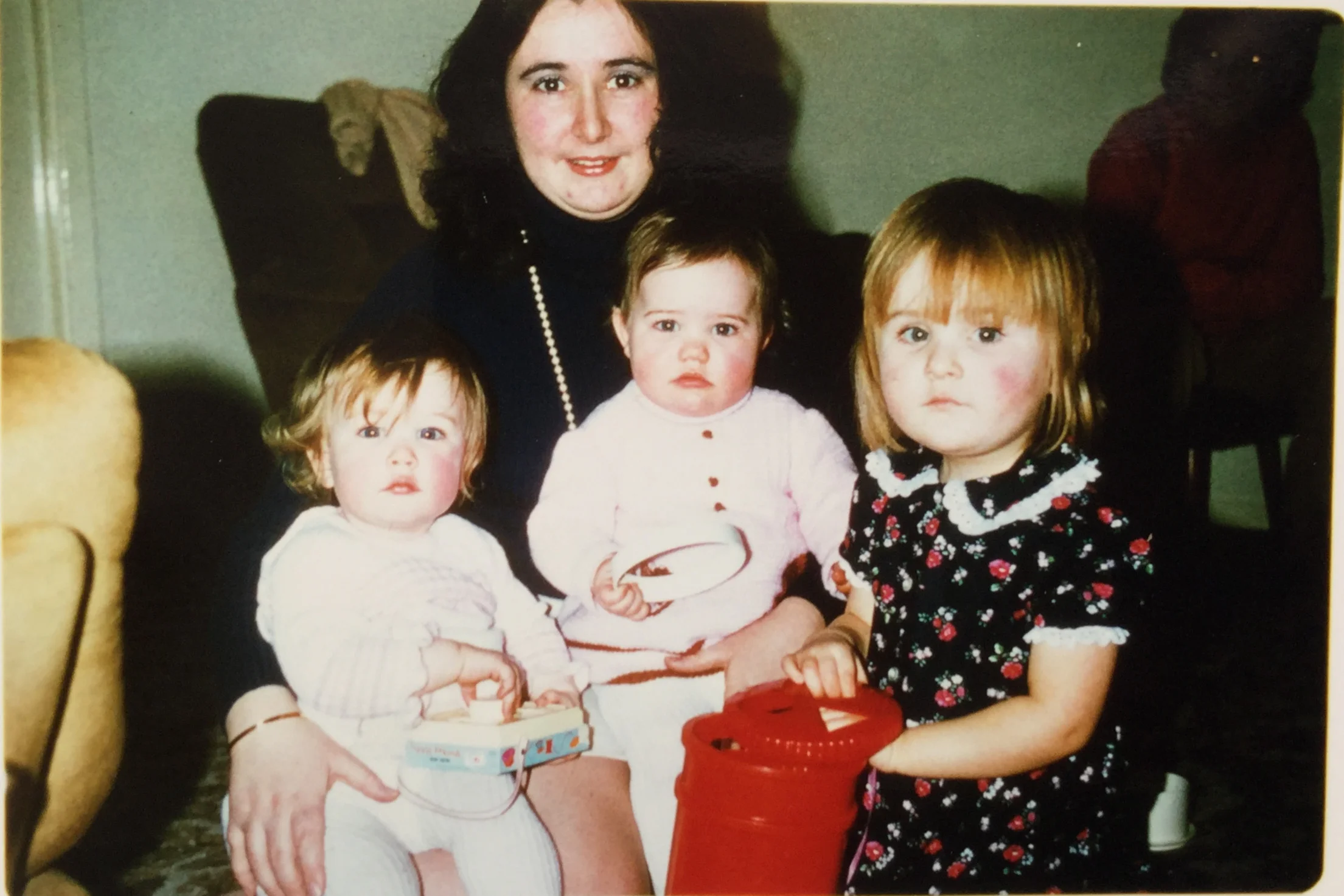 My sister, my cousin, my mum and me on the right.