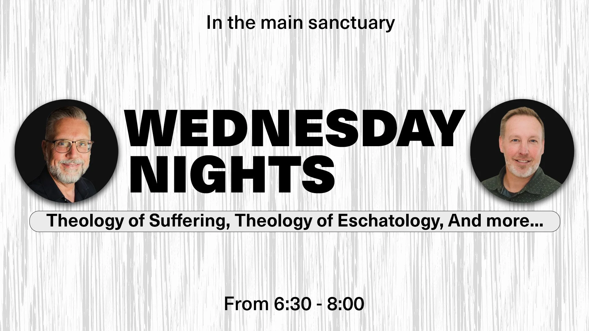 Wednesday Night Classes