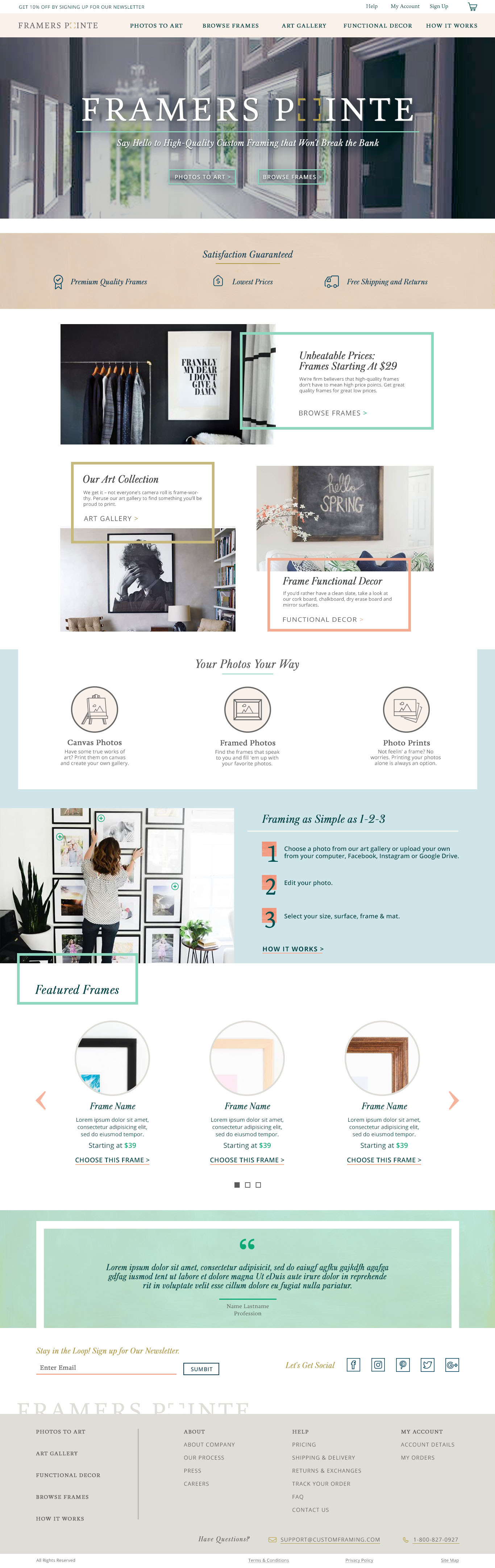 Framers Pointe Homepage