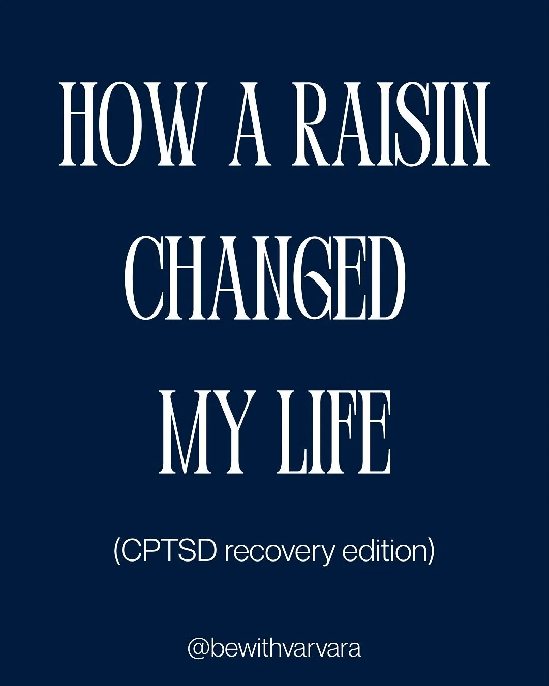 A vulnerable one today. I name complex-PTSD as a part of my story here and there, but to really address my recovery so plainly in this post - it still feels vulnerable and transgressive. 

I include a partial list of what I&rsquo;ve been able to lear