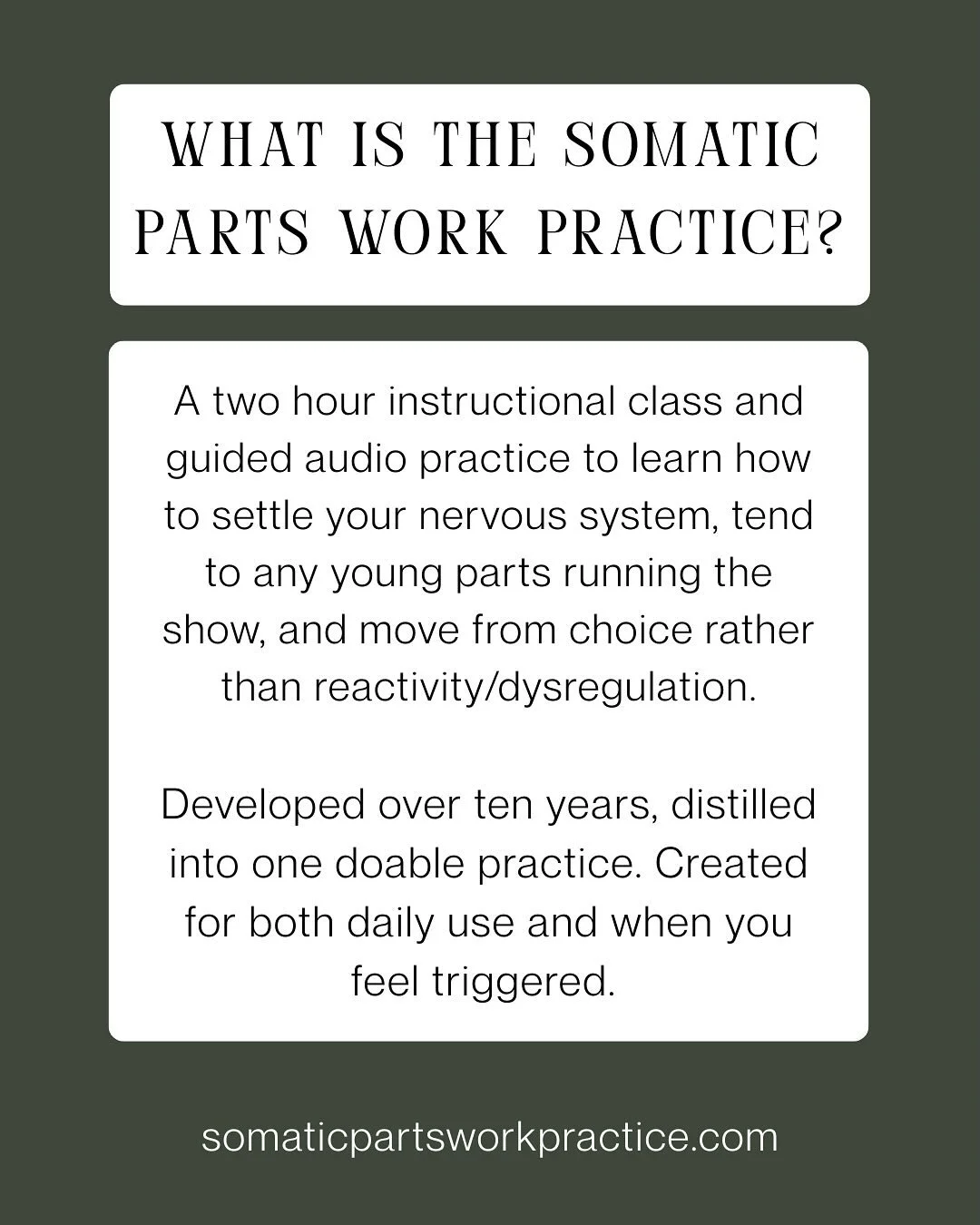A rundown of what this practice is! Join us for a live intro call Thursday, Dec 11th at 7pm ET on zoom to get a feel for it and try it out. Link and recording both available through my newsletter.