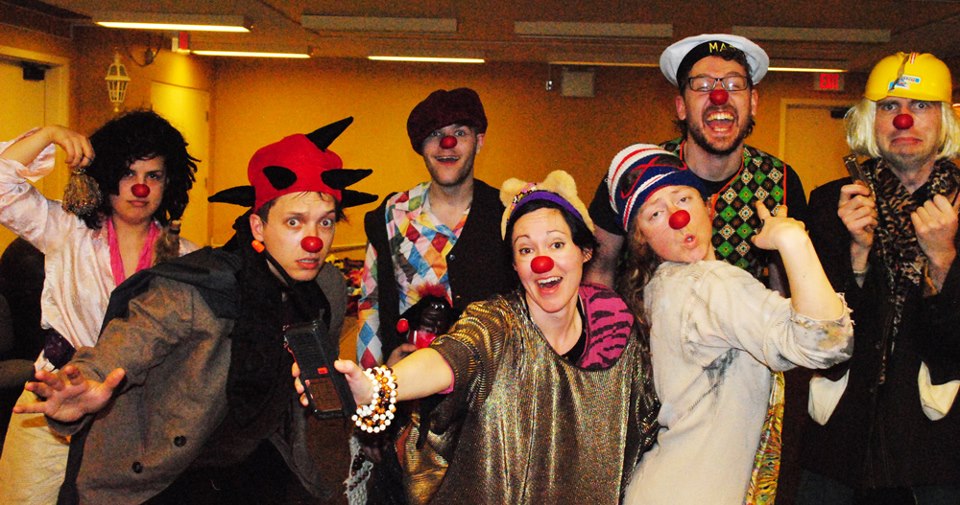  Clown through Mask students in St. John's NL. Photo by Sara Tilley. 