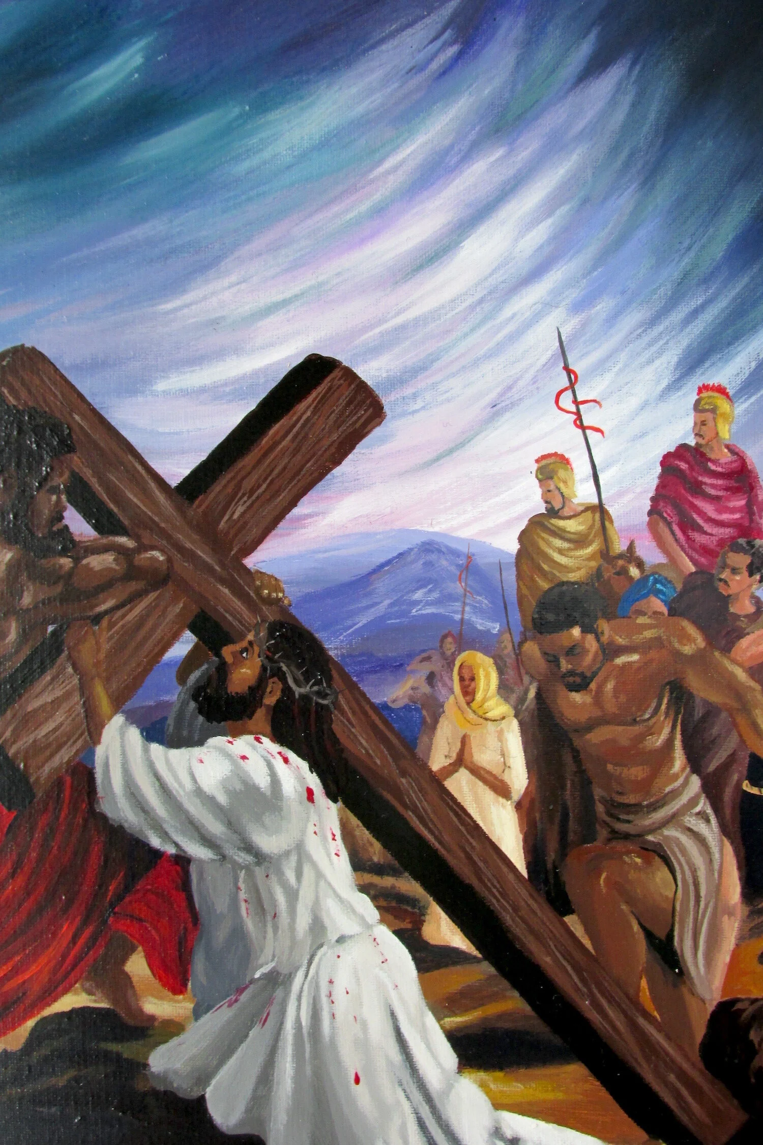 Jesus Getting Help to Carry His Cross