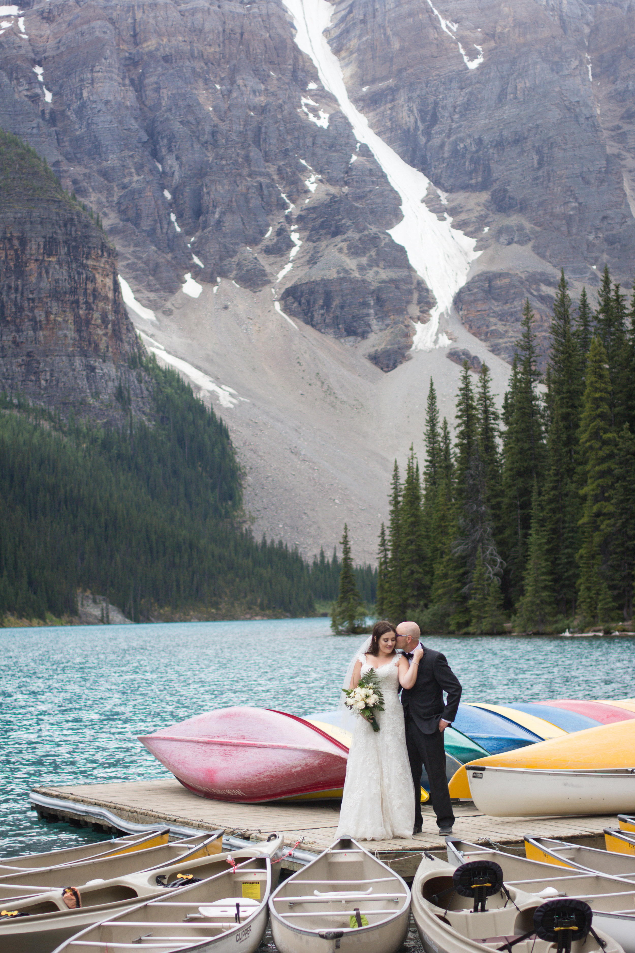  Wedding Photography in Banff at Morraine Lake | Calgary Alberta Wedding Photographer Ashley Parkins 