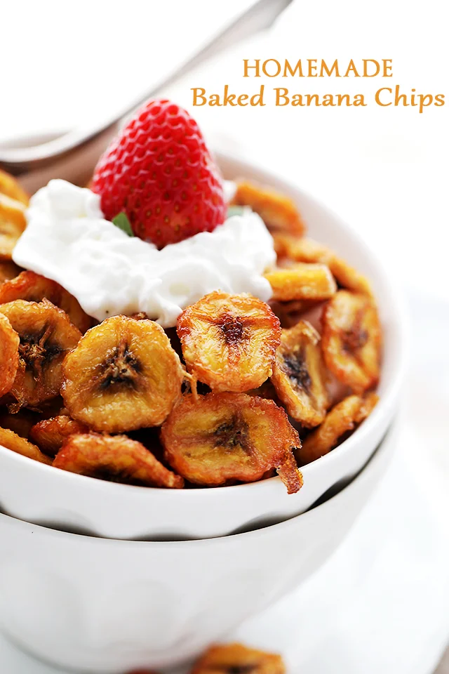 Homemade Baked Banana Chips