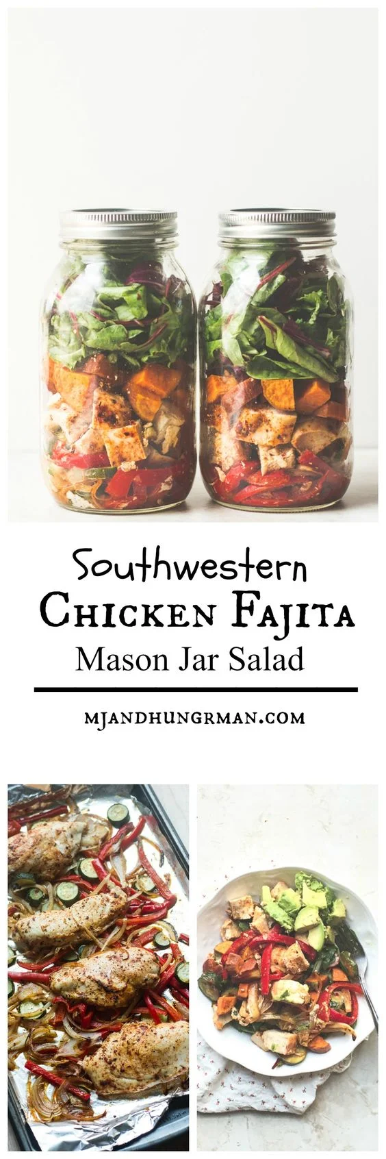 mason jar fajita salad