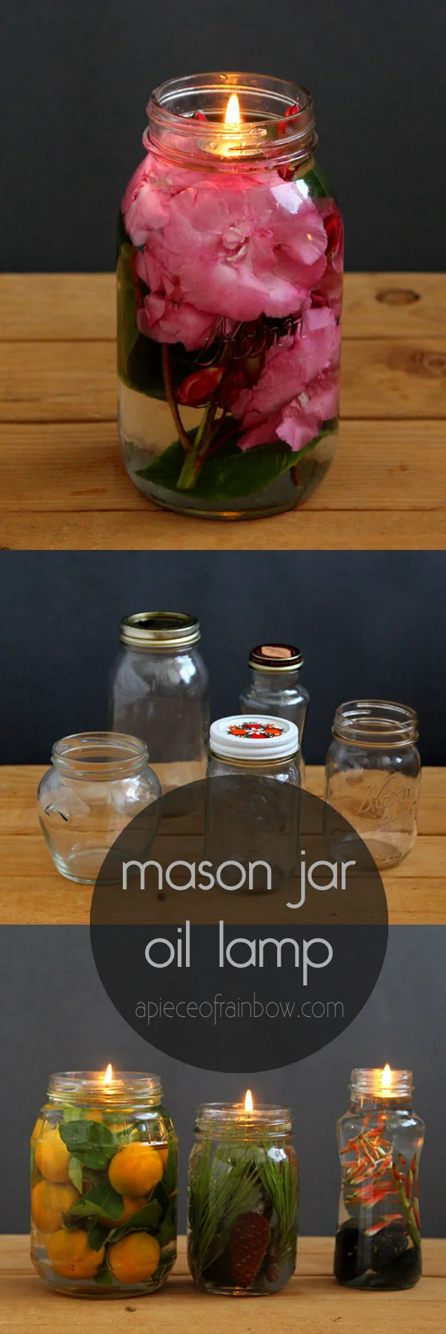 mason jar oil lamp