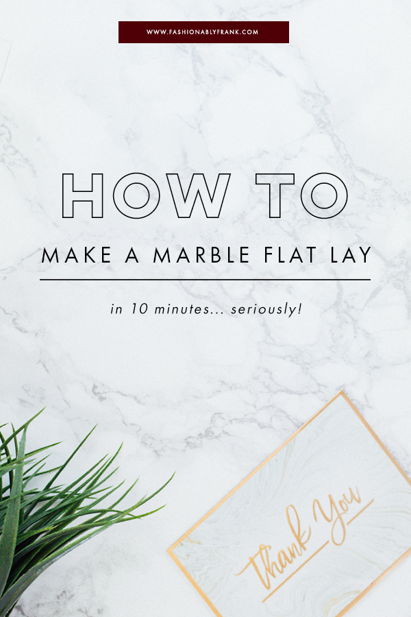 How to Create a Fake Marble Flat Lay