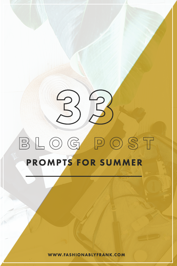 Blog Post Prompts for Summer