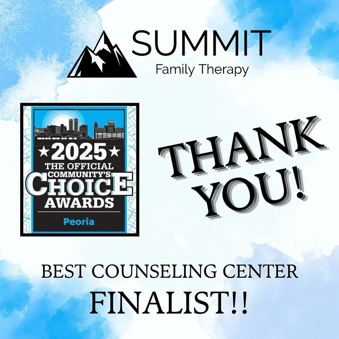 We&rsquo;re thrilled to share that Summit Family Therapy has been named a Top Three Finalist in the 2025 Peoria Community&rsquo;s Choice Awards! 🏆💙

This recognition wouldn&rsquo;t be possible without our amazing clients, supporters, and community 