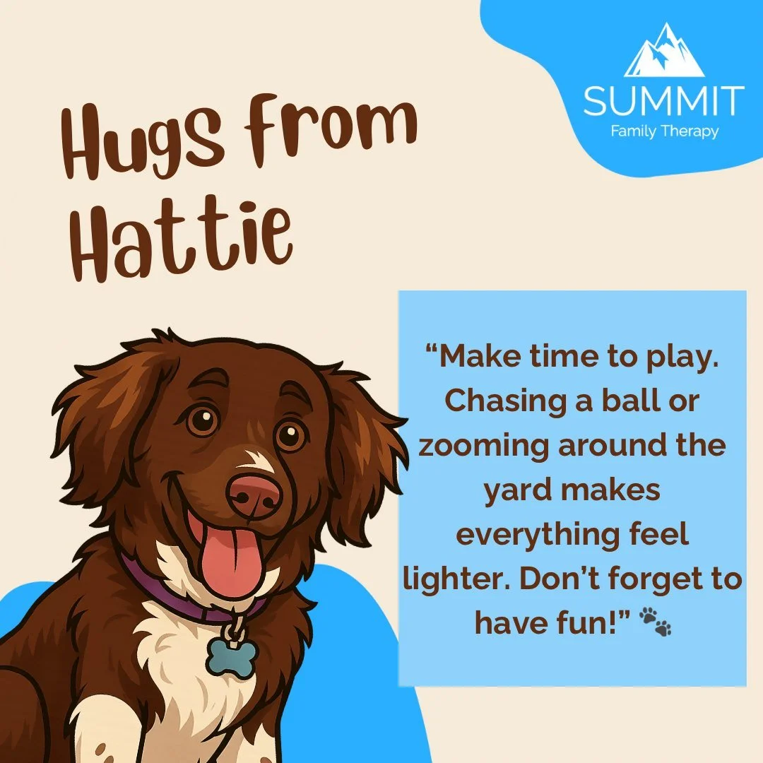 🐾 A Tail-Wagging Tip from Hattie the Therapy Dog 🐾

Hi friends, it&rsquo;s me again&mdash;Hattie! 🐶🎾

I&rsquo;ve been thinking&hellip; you humans really know how to stay busy. Work, chores, responsibilities... but you know what&rsquo;s just as im