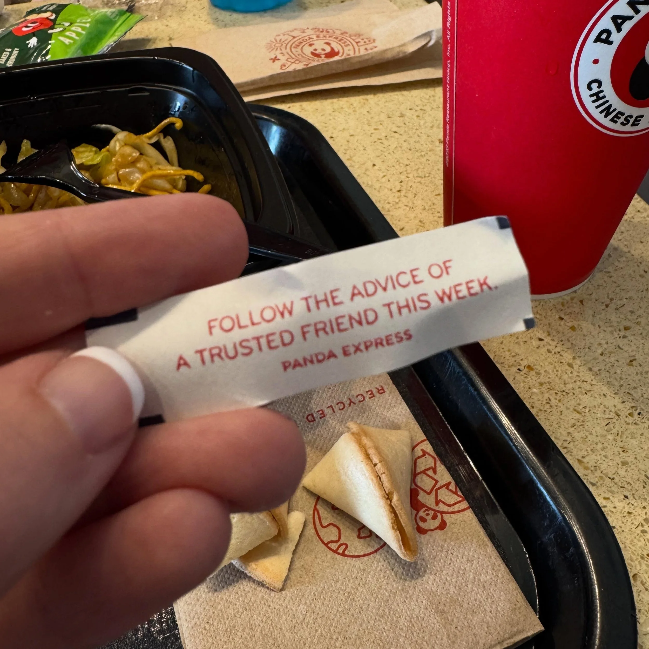 &ldquo;Follow the advice of a trusted friend this week.&rdquo;
&hellip;which feels like a bold invitation for my ADHD brain to overthink absolutely everything first. 😅

But maybe it&rsquo;s simpler than that&mdash; maybe it&rsquo;s just a reminder t