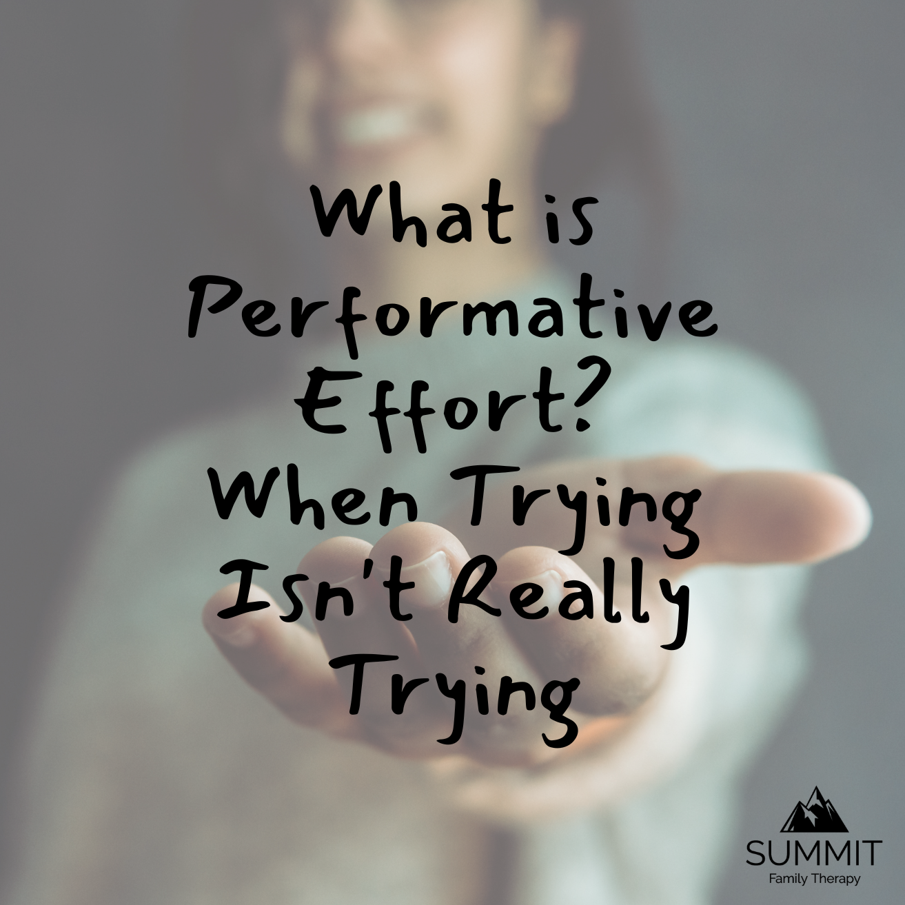 What is Performative Effort? When Trying Isn't Really Trying