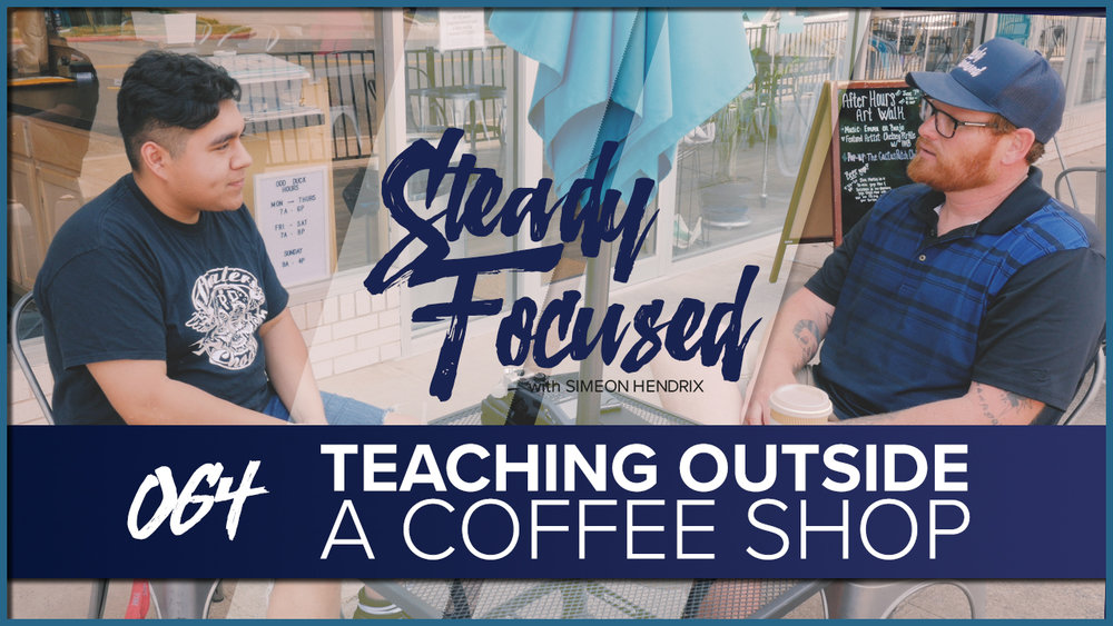 Simeon Hendrix shares what he knows about photography, social media and personal brand building with Steven Alex Garcia outside of Odd Duck Coffee in Downtown, Wichita Falls, Texas.