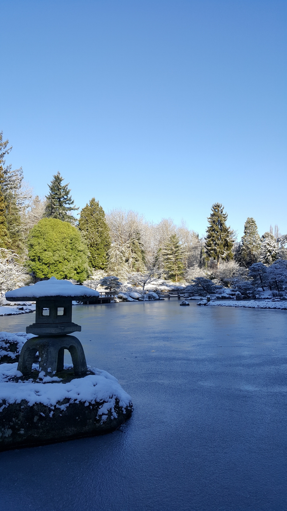  Winter weather can be harsh on the gardeners who still work outdoors daily during the maintenance closure. 