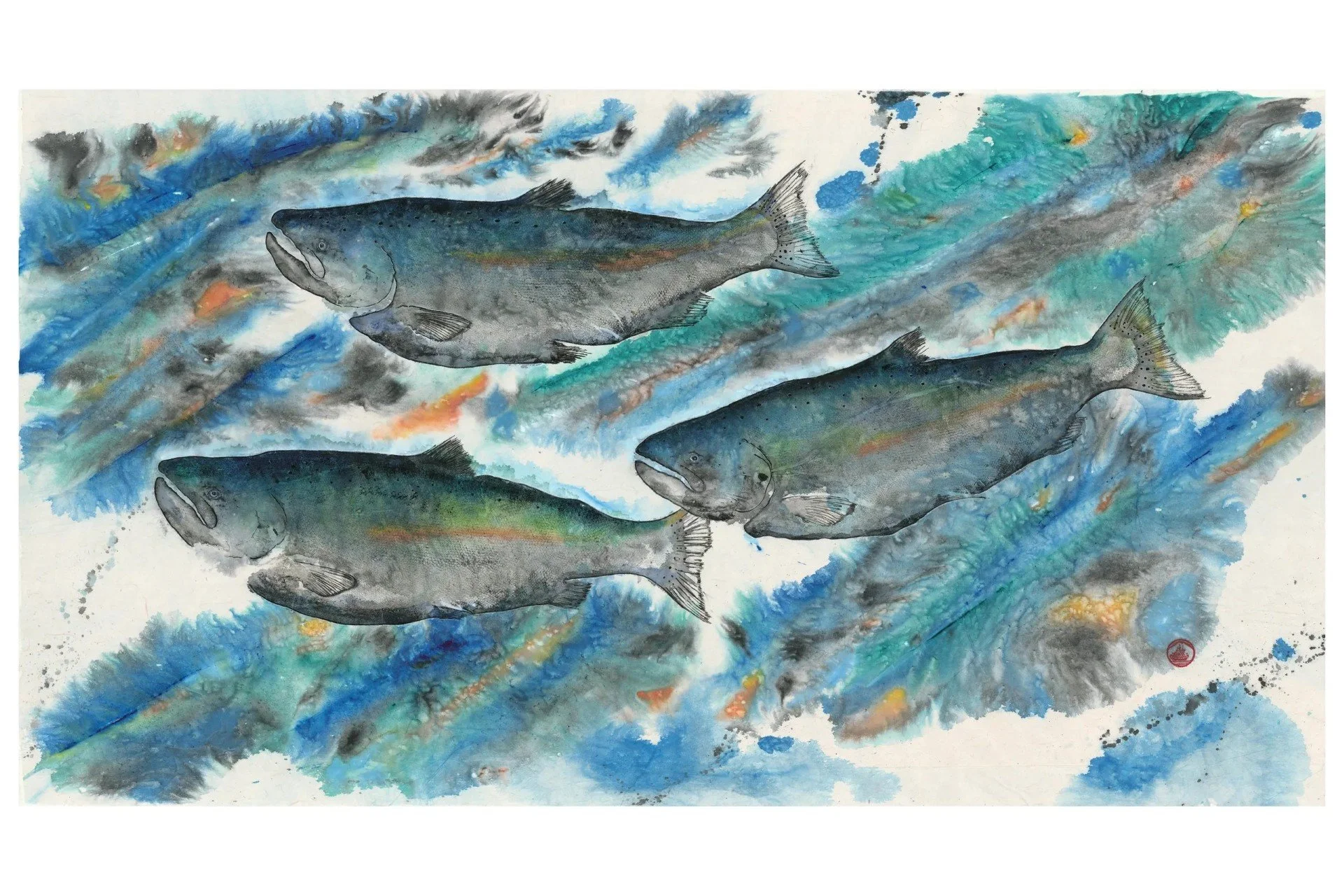 'Gyotaku: Salmon of the Olympic Peninsula' by Cody Hagen