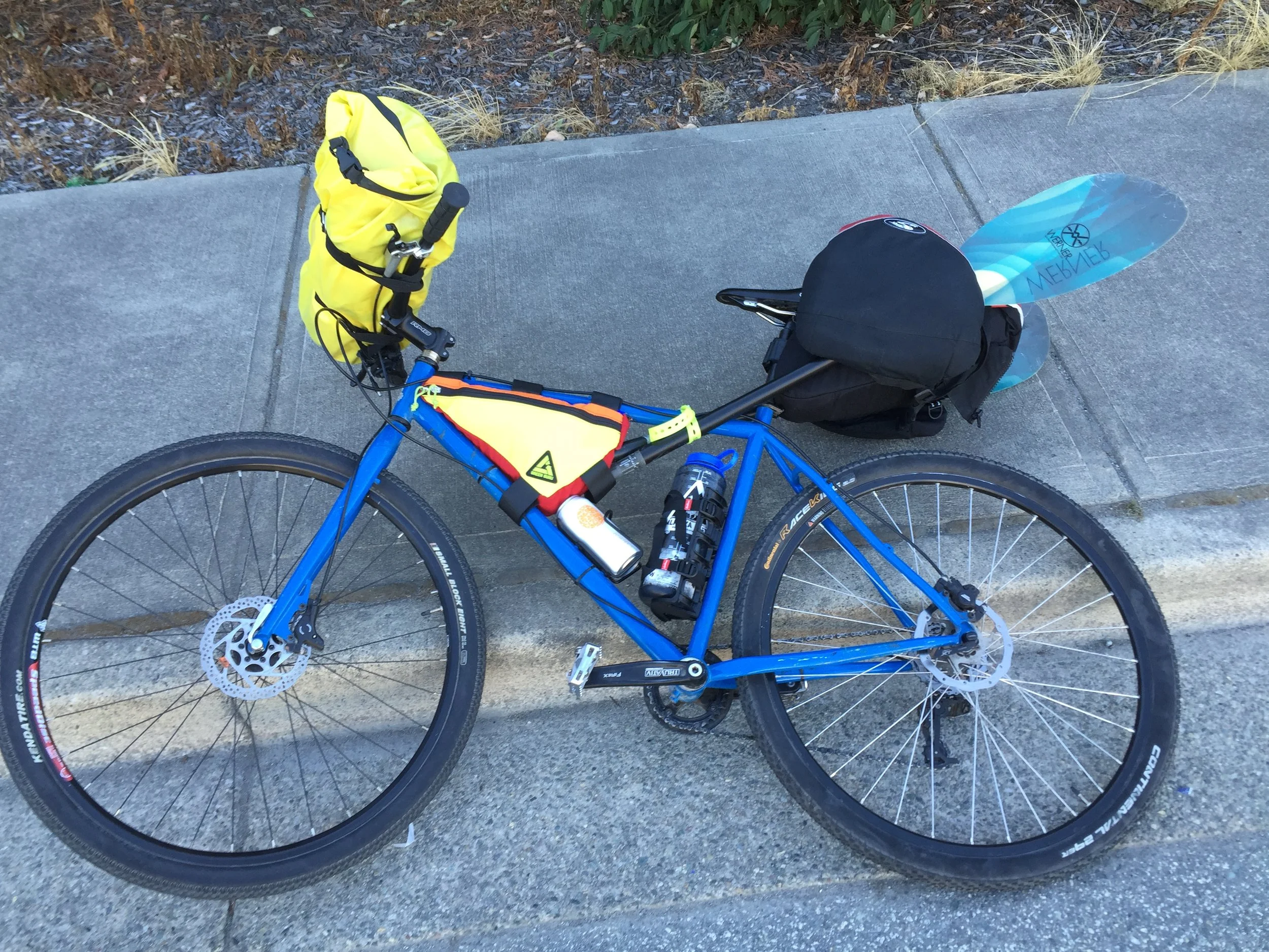 All-terrain bike set-up.