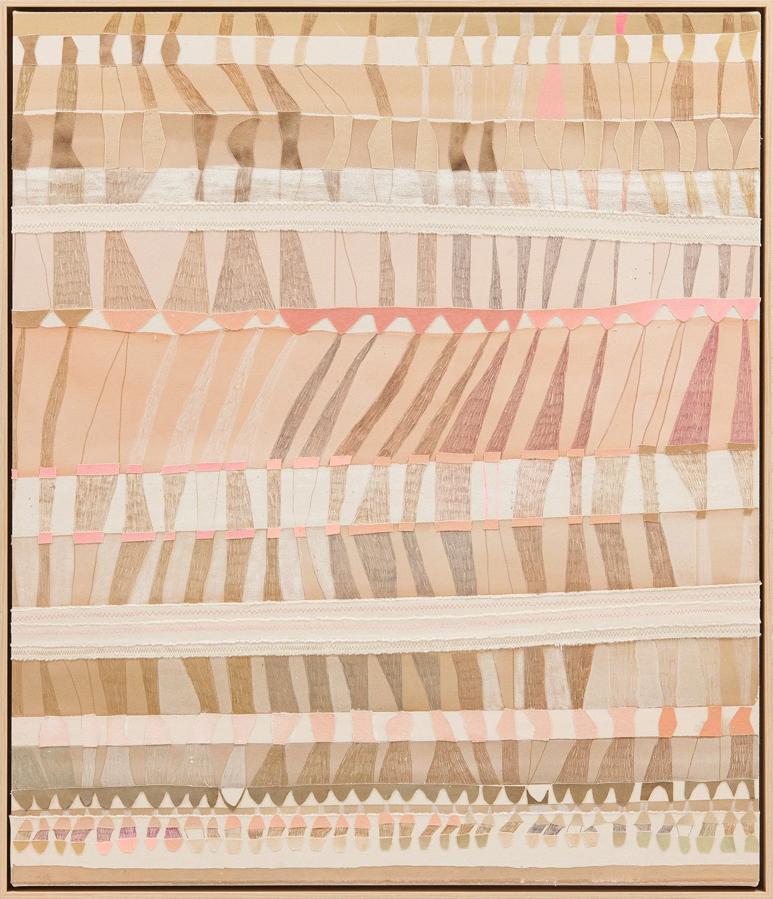 Passage_Acrylic Coloured Pencil Collage thread Canvas 42x36 2026.jpg
