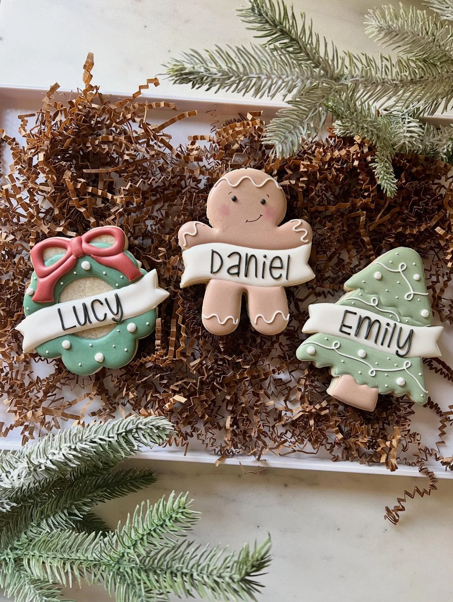 These cutie personalized cookies are my favorite addition to this year&rsquo;s holiday cookie collection! Available to pre-order and pick up between 12/18-12/21 🎄
.
.
.
#fairfieldct #fairfieldctcookies #fairfieldcounty #fairfieldcountycookies #cooki
