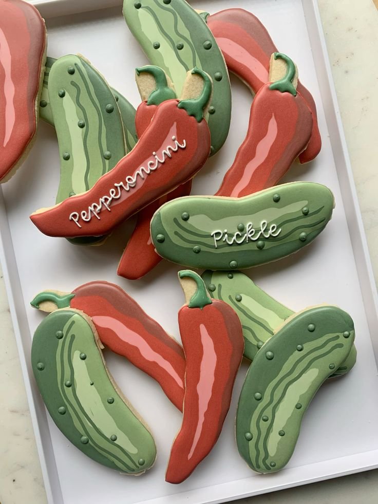 Pickle and pepper decorated sugar cookies (1).jpg