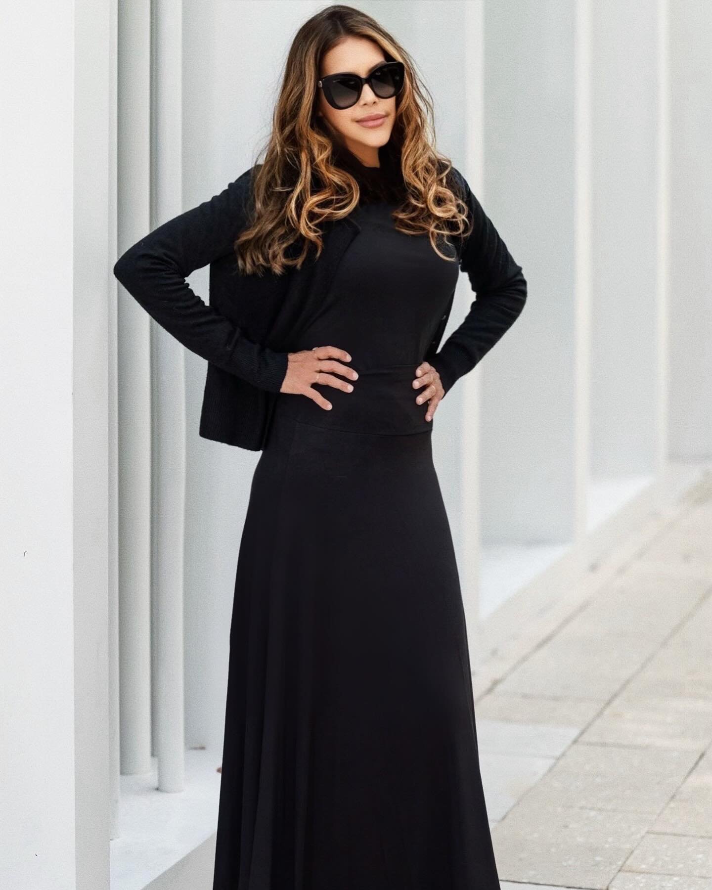 Embracing the elegance of black in this stunning @kalrieman ensemble. ✨ #BlackIsTimeless #KalRieman #EleganceInEveryStitch