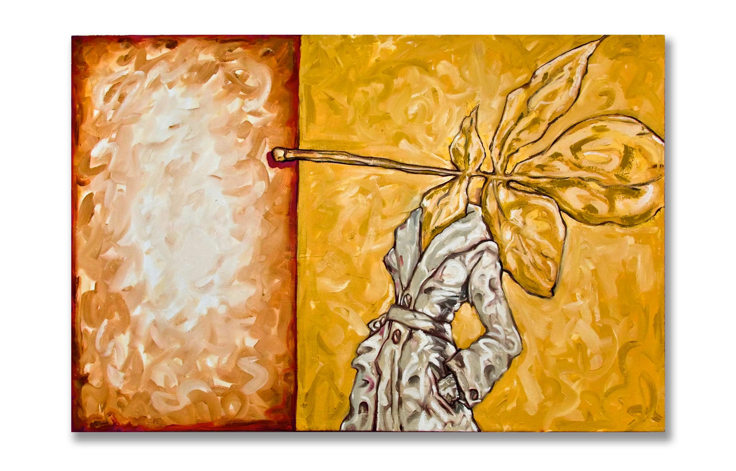 over coated - 72"w x 48"h - oil on canvas