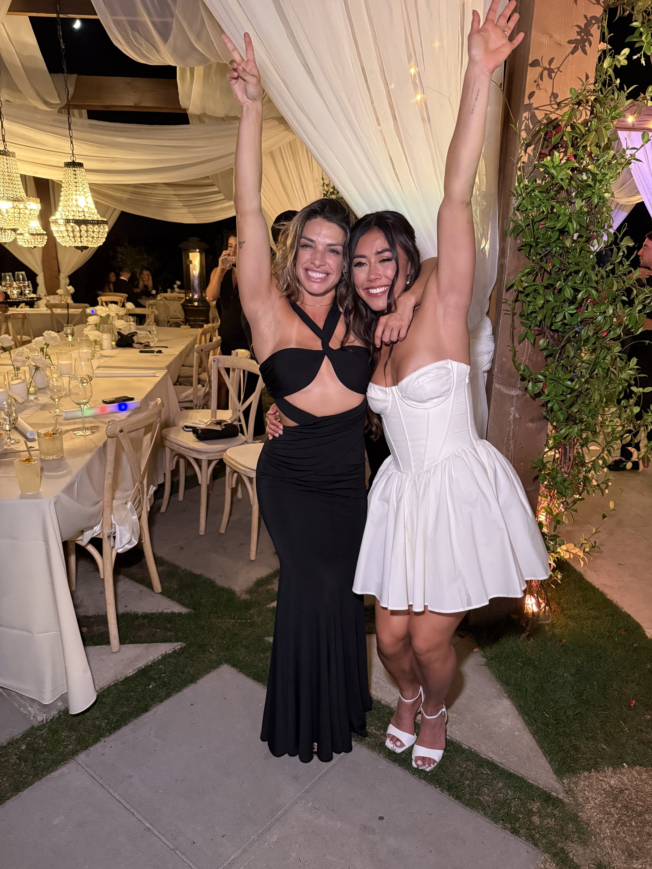 Our bride with her great friend UFC fighter Mackenzie Dern