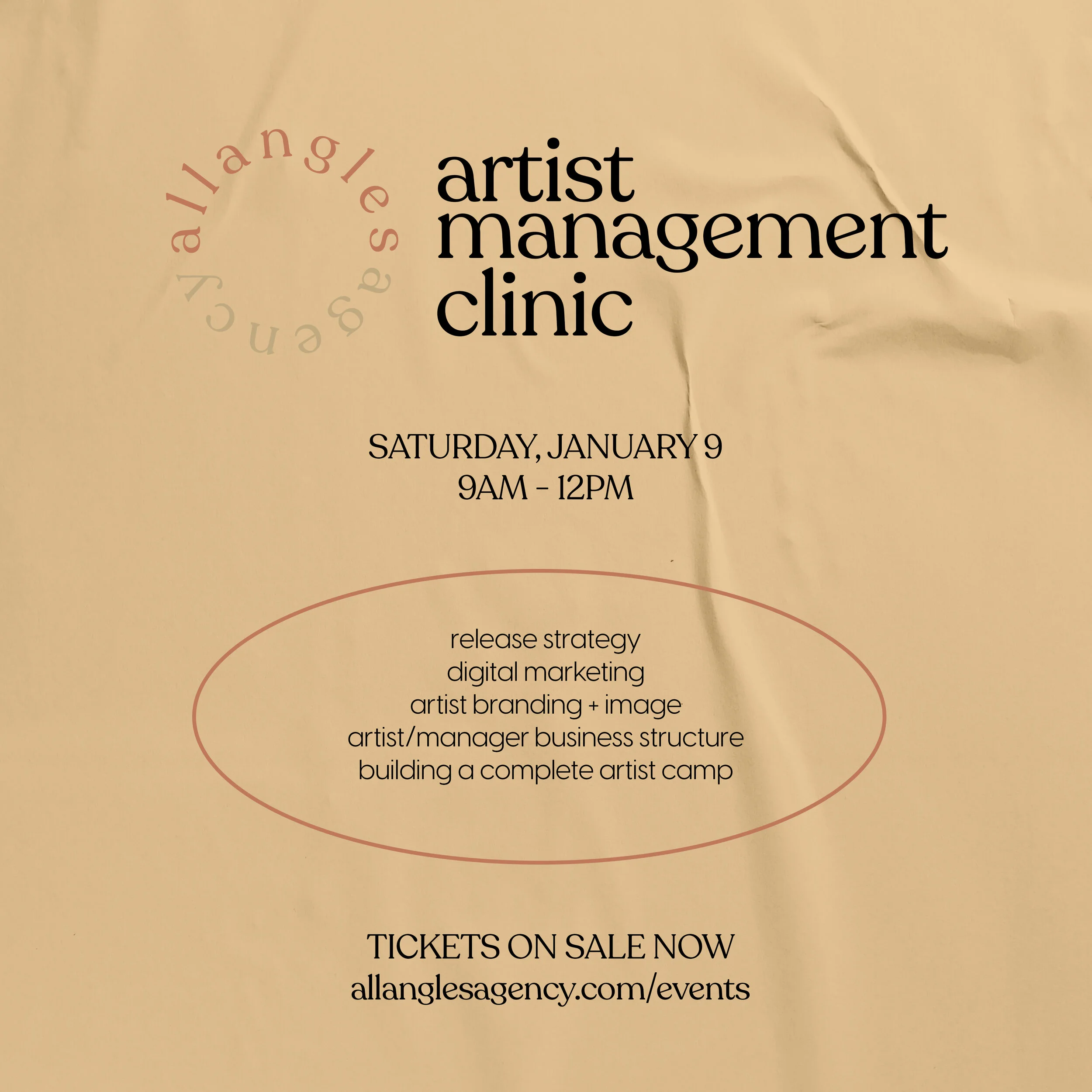 All Angles Agency: Artist Management Clinic
