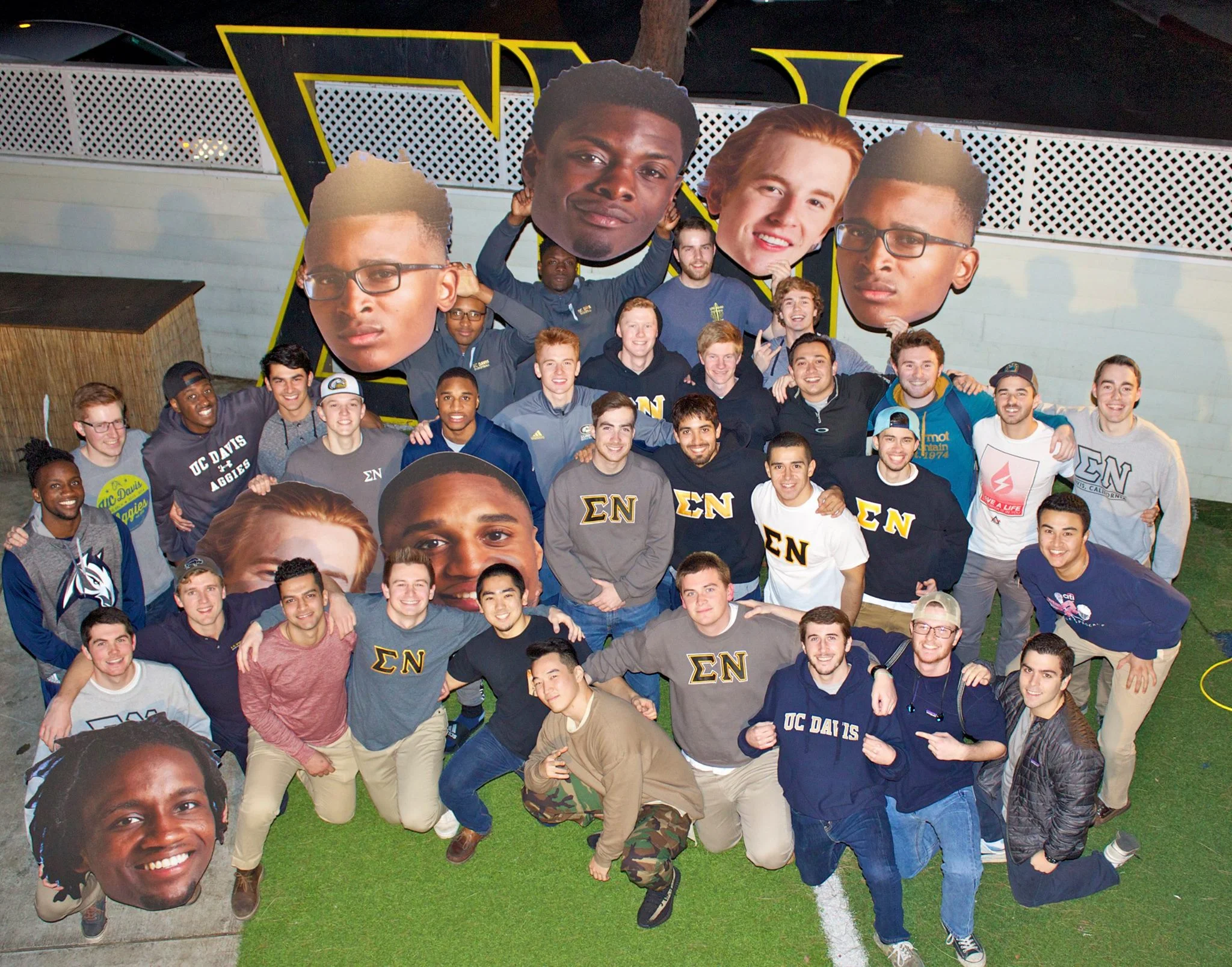 Group Photo with the UC Davis Basketball Team