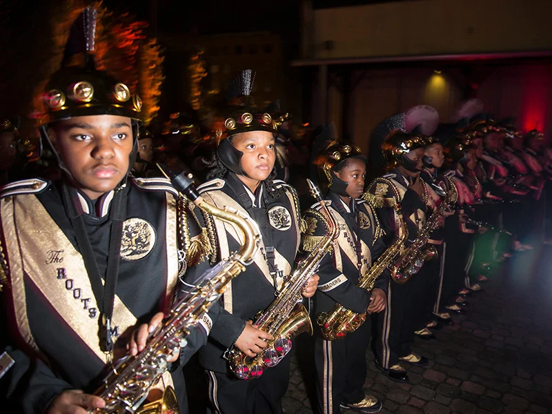THE ROOTS OF MUSIC Roots of Music empowers New Orleans youth through music education, academic support, and mentorship, while preserving and promoting the unique musical heritage of our city.
